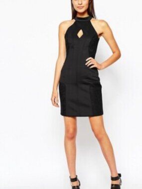 French Connection Black Scuba Dress | Size 0